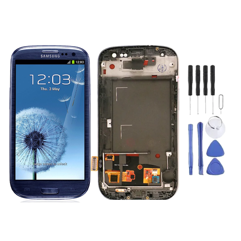 Chassis + Ecran LCD + Vitre pour Samsung Galaxy S3 (I9300) + Kit d'outils