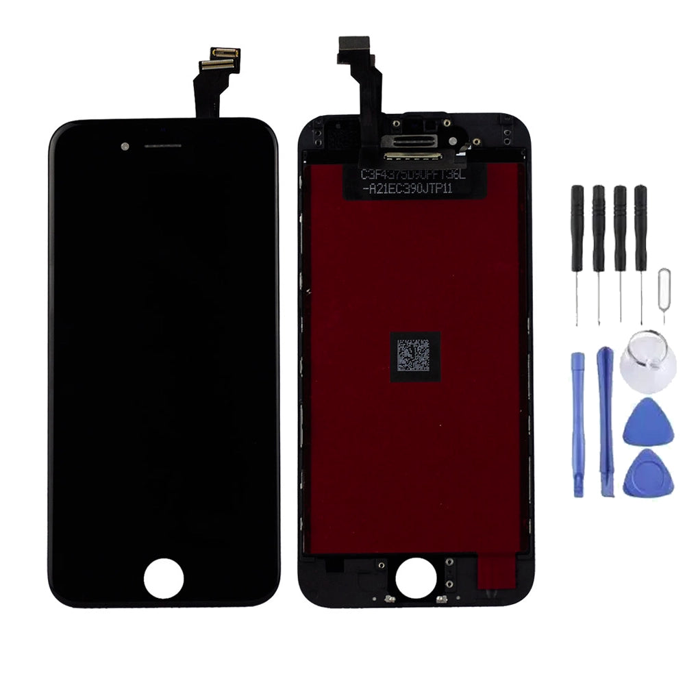 Ecran LCD + Vitre pour Apple iPhone 6 Noir + Kit d'outils