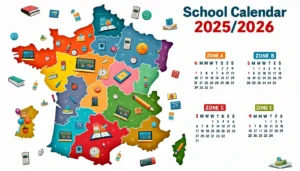 calendrier colore des vacances scolaires france zone 1