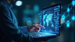 Quelles compétences pour devenir un MBA chief digital officer efficace 1 homme daffaires analysant des donnees numeriques