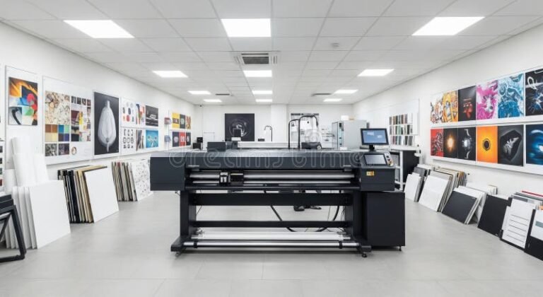 Quels Services Offre Copytop Levallois-Perret Pour Imprimerie Locale 2 interieur lumineux dune boutique dimprimerie moderne