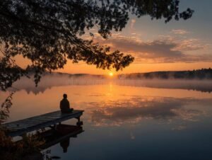 Comment Trouver Le Nord Sans Boussole : Méthodes Simples Et Fiables 1 personne observant le soleil en nature