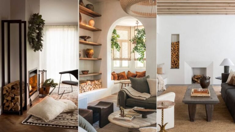 range buches en bois elegant interieur moderne